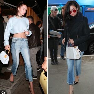 FRAME Denim Patchwork Jeans Le Mix